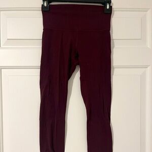 Lululemon | lululemon Align™ High-Rise Crop 23" Burgundy | Size 4